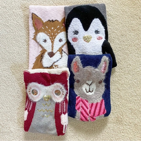 Bundle of 4 Justice knit animal sweaters - Picture 1 of 6